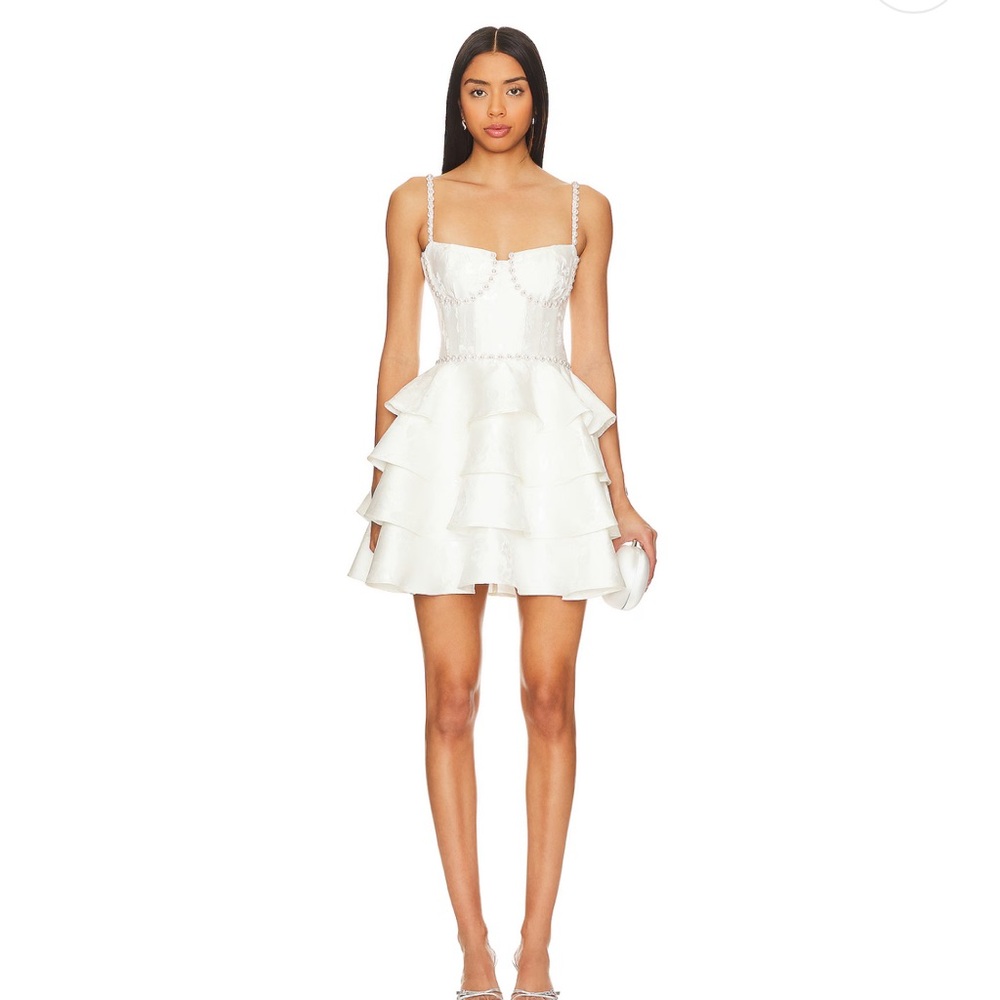 V. Chapman White Luciana Dress